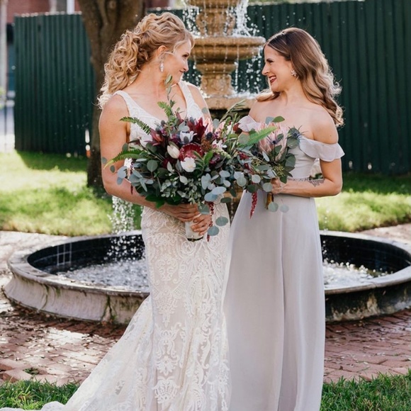 BHLDN Macau Dress in Fog size 2 - Picture 1 of 5